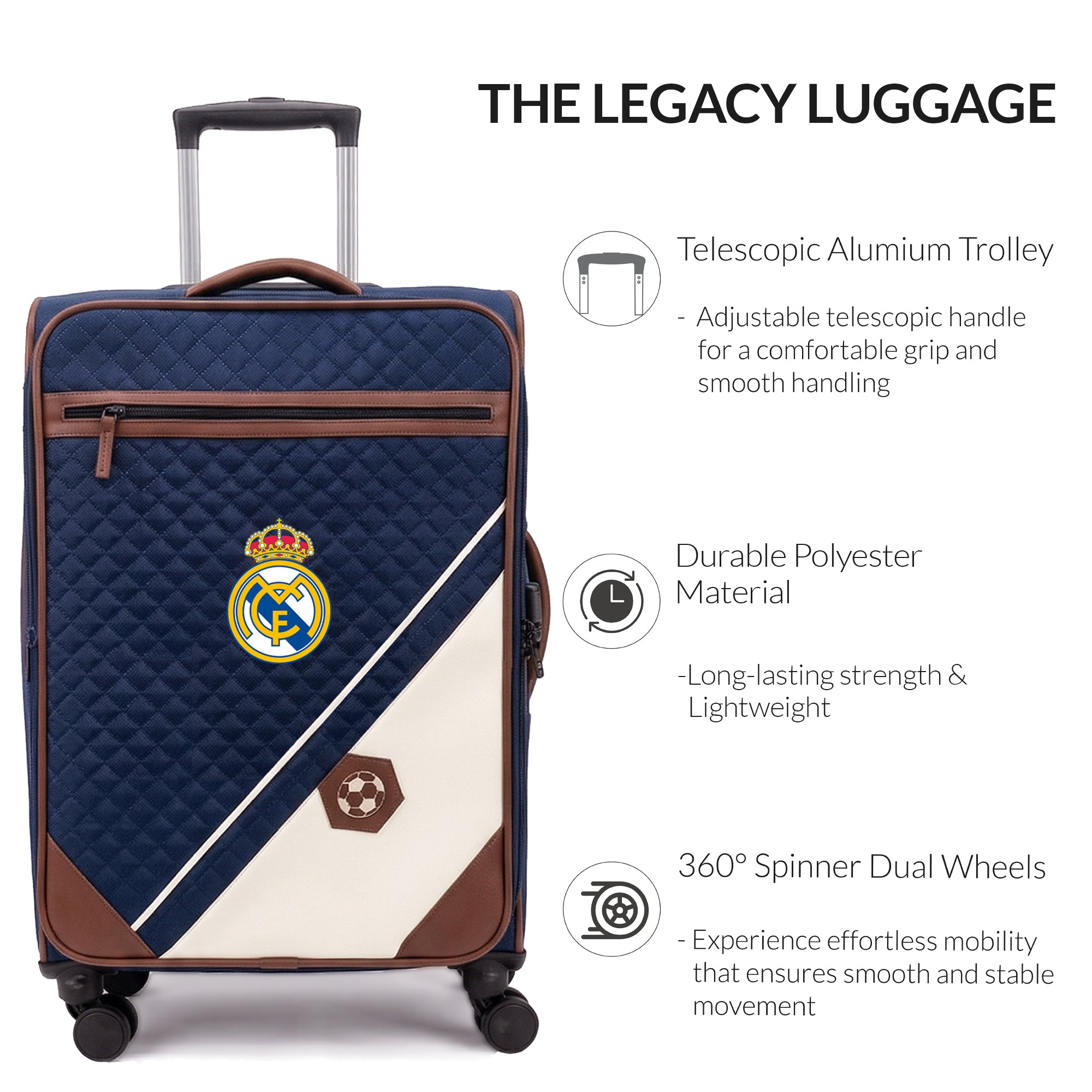 Carriall Official Real Madrid - Legacy Luggage