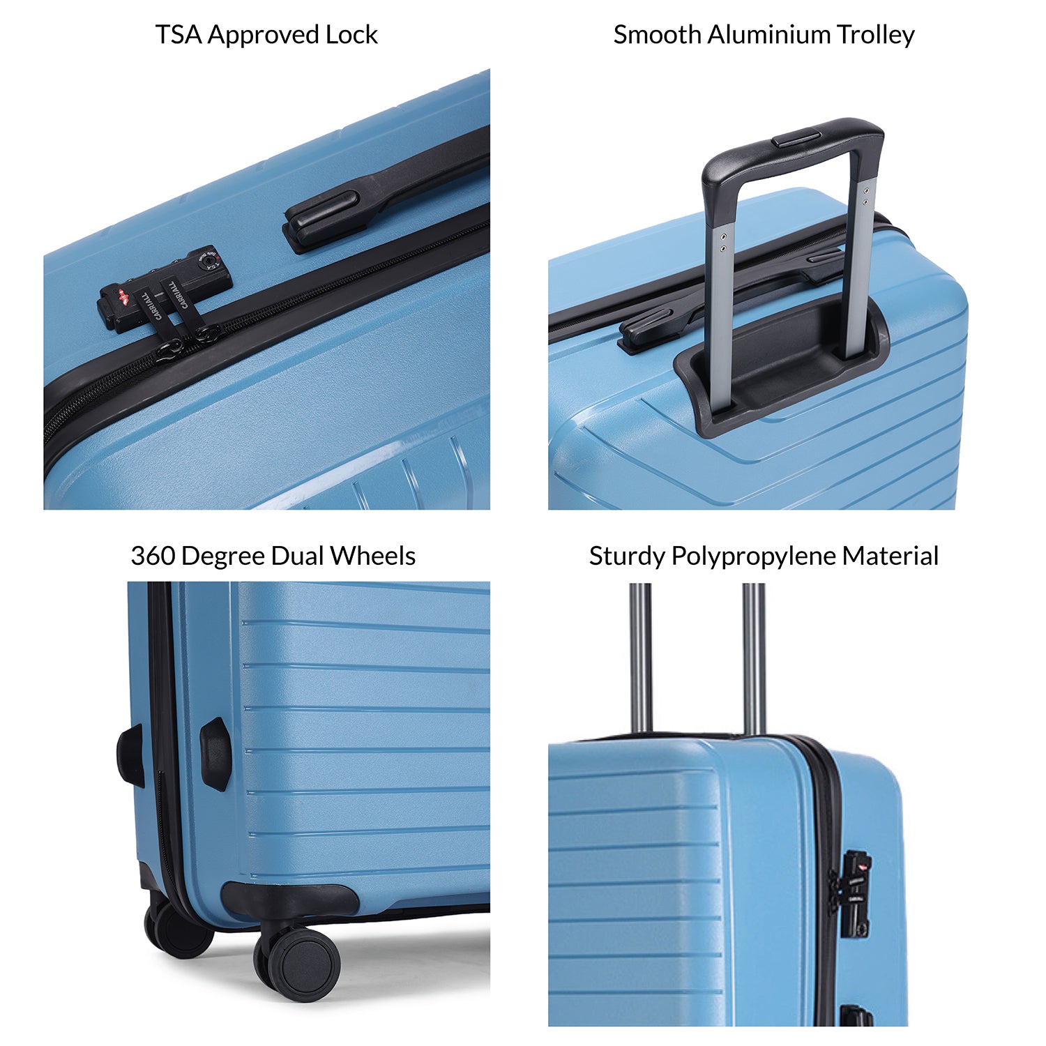 GROOVE LUGGAGE SET OF 3 - S+M+L