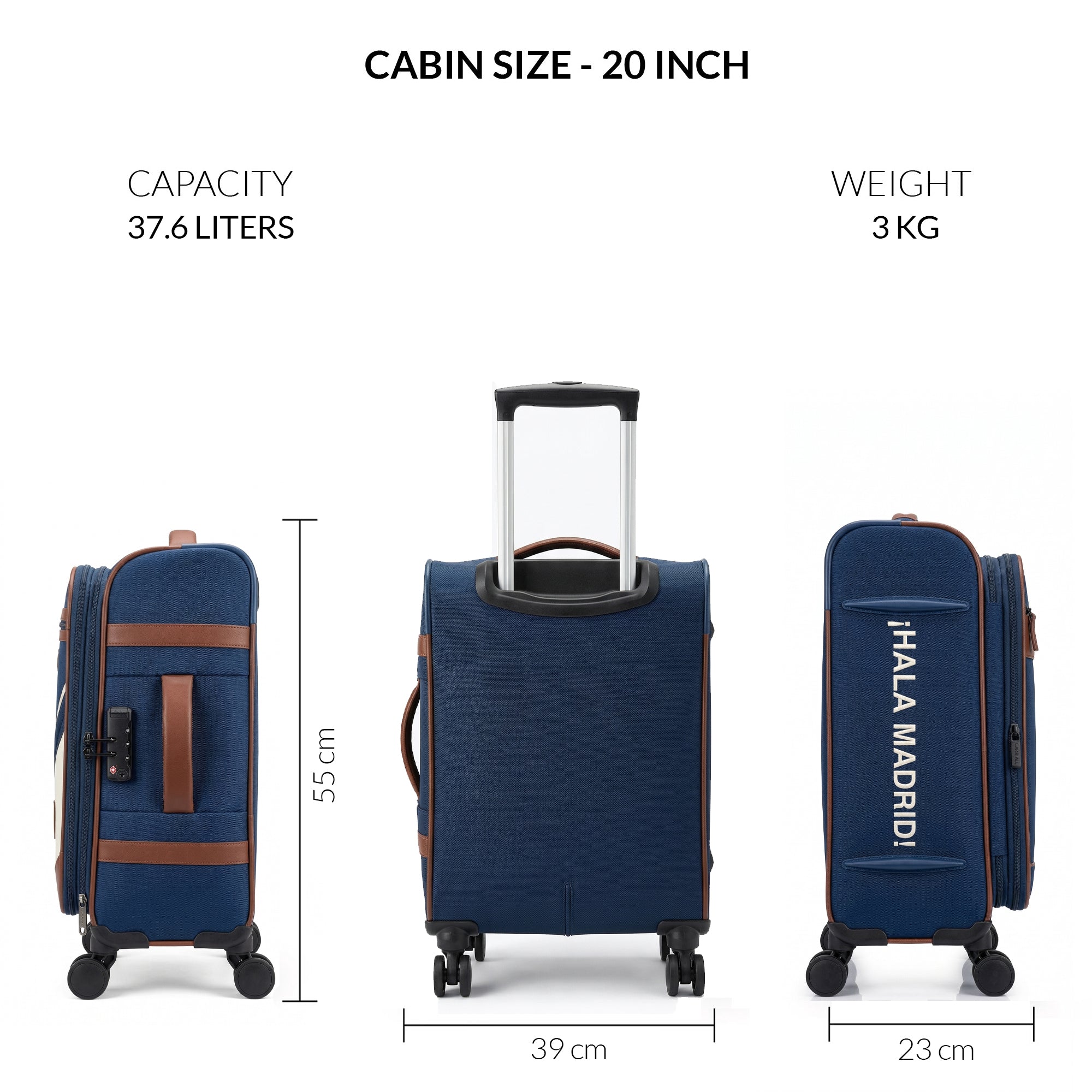 Airline cabin size trolley bag