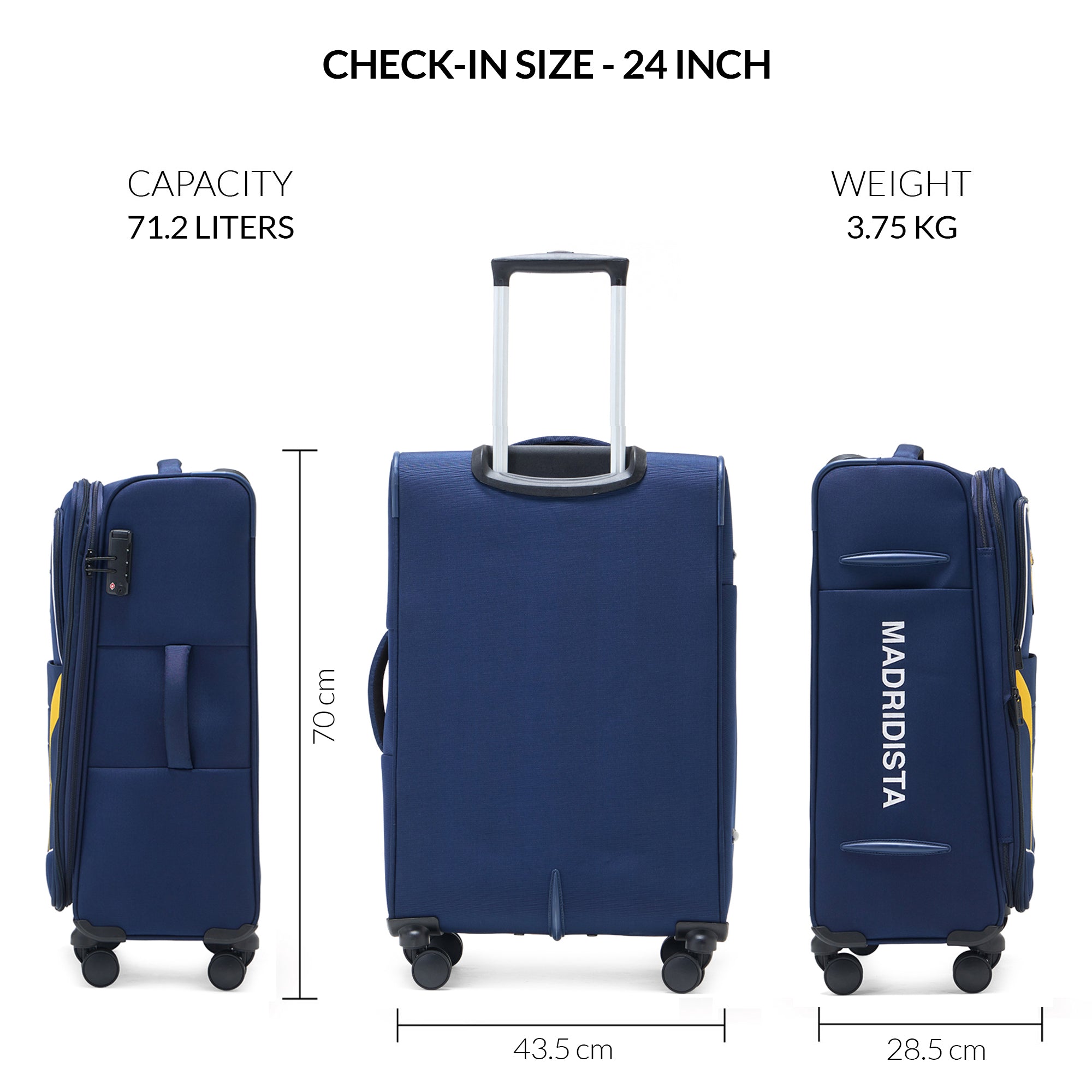 Carriall Official Real Madrid - Crown Luggage
