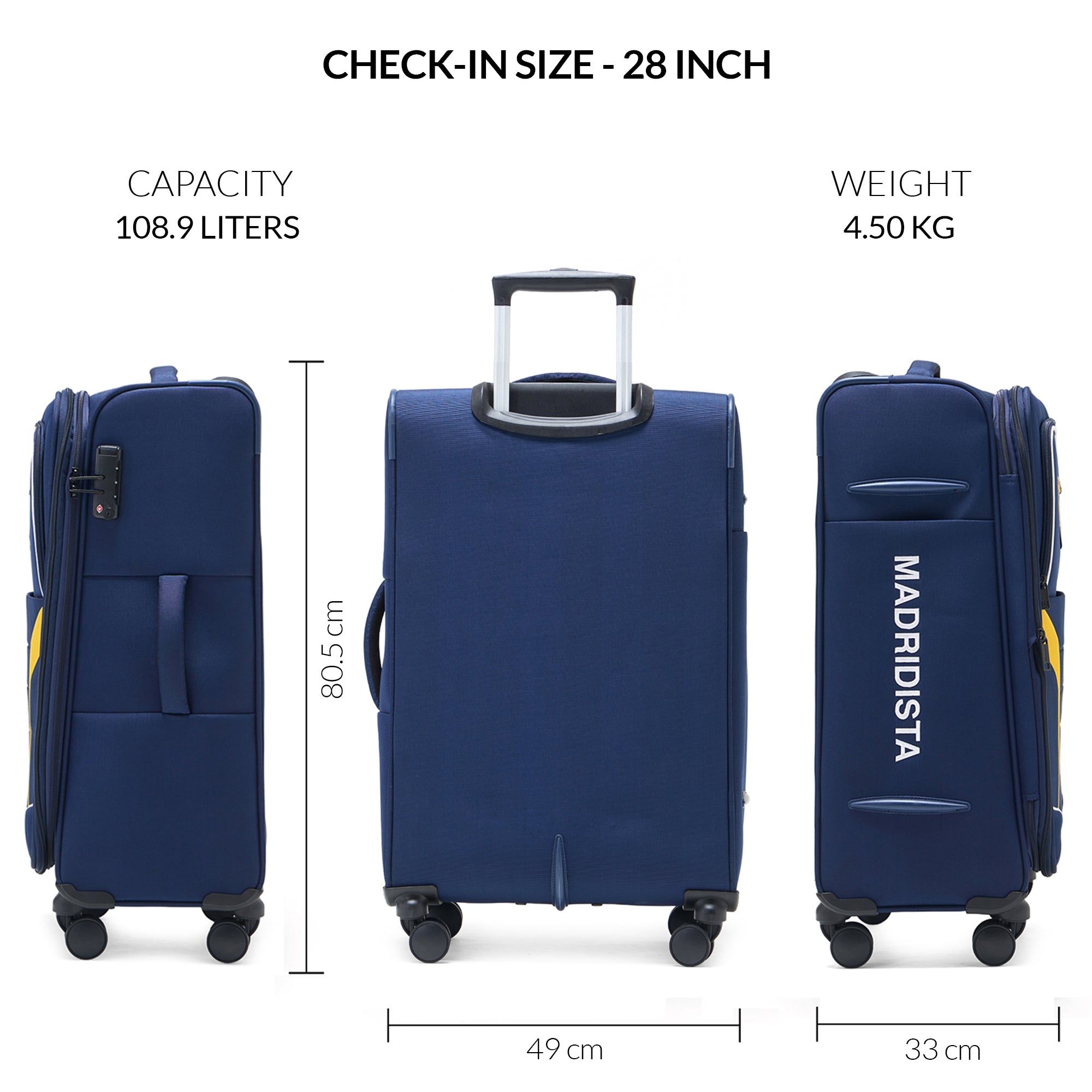 Carriall Official Real Madrid - Crown Luggage