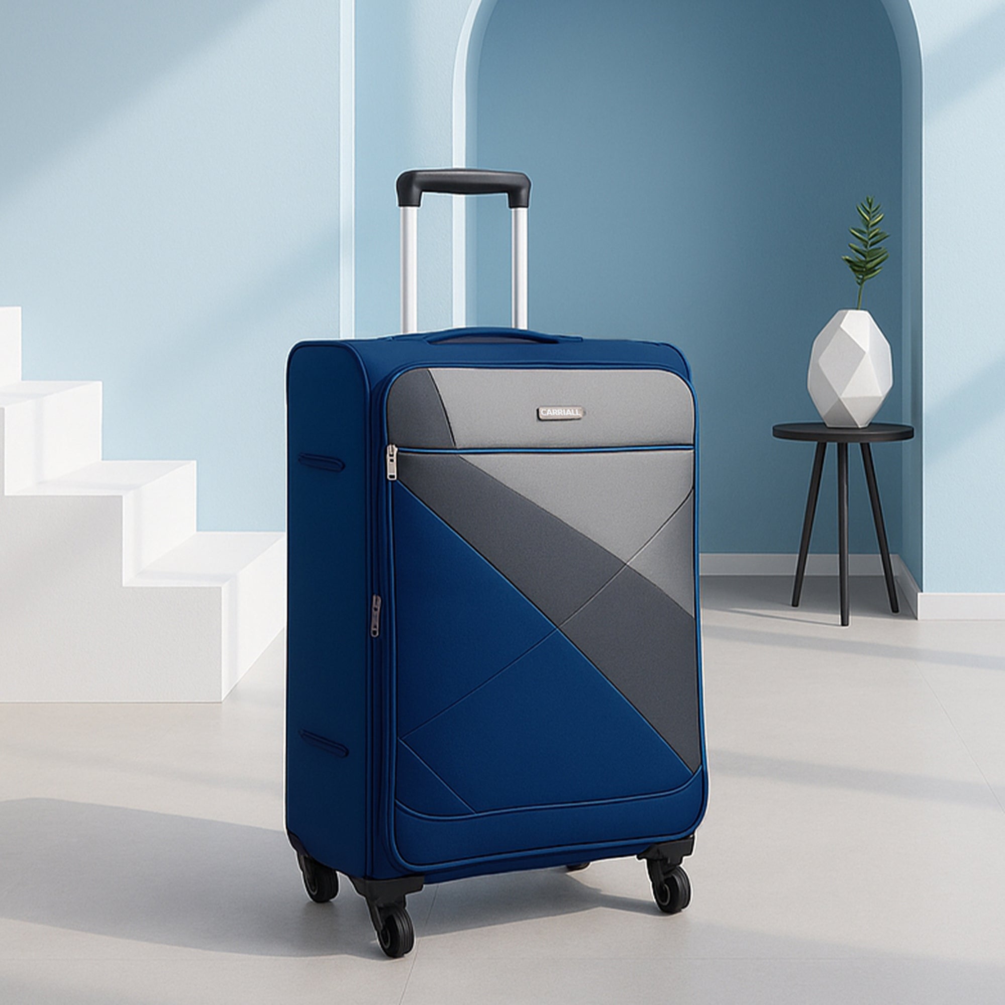Vista Small Luggage, travel carry-on with telescopic aluminium handle