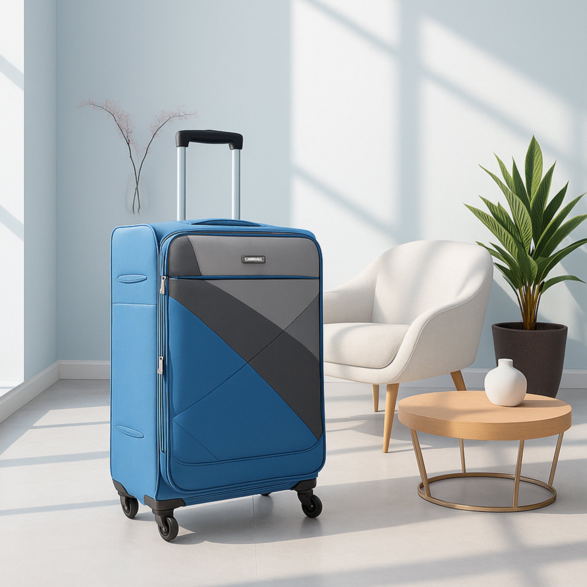 Vista Small Luggage, cabin suitcase with lightweight polyester shell