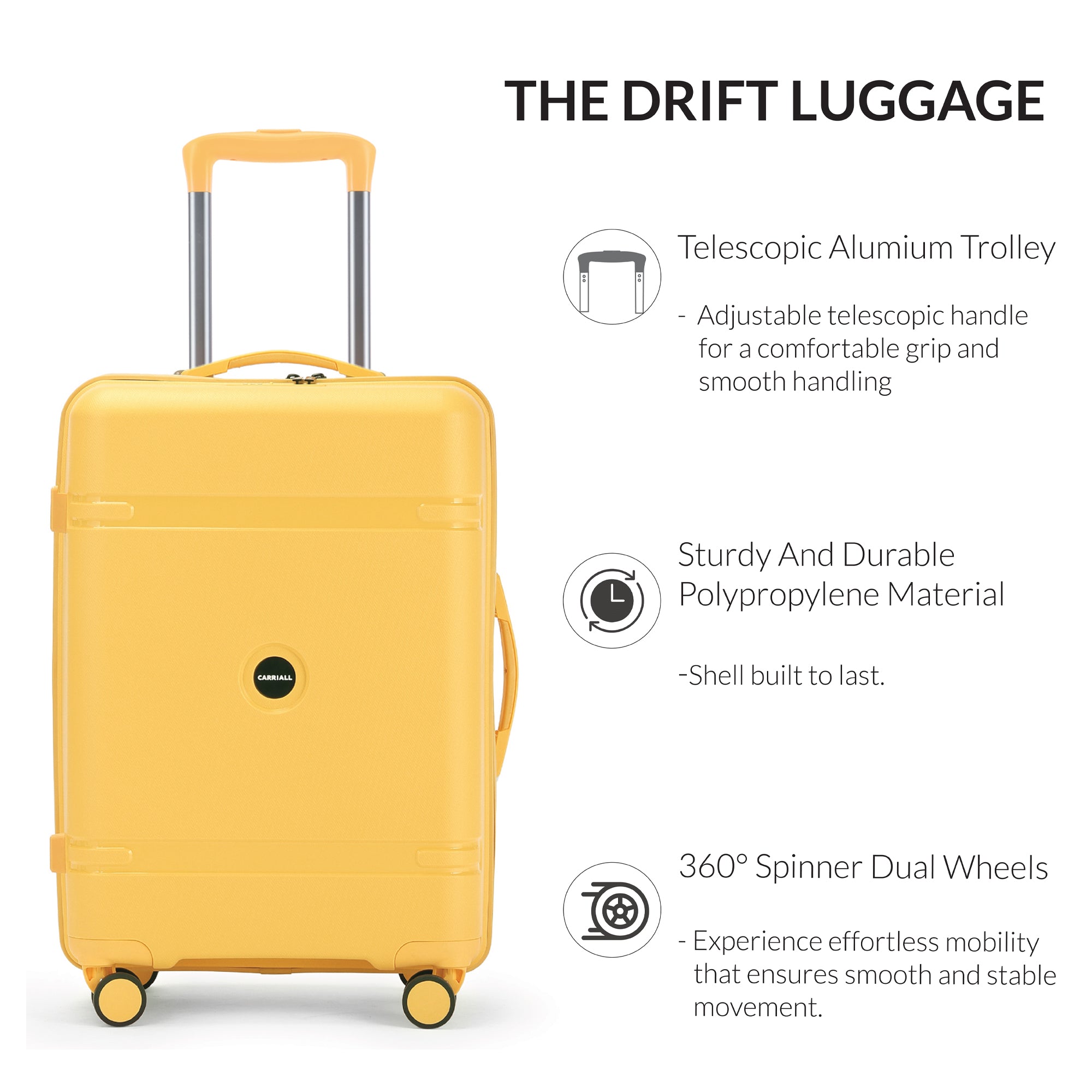 DRIFT LUGGAGE SET OF 3 - S+M+L