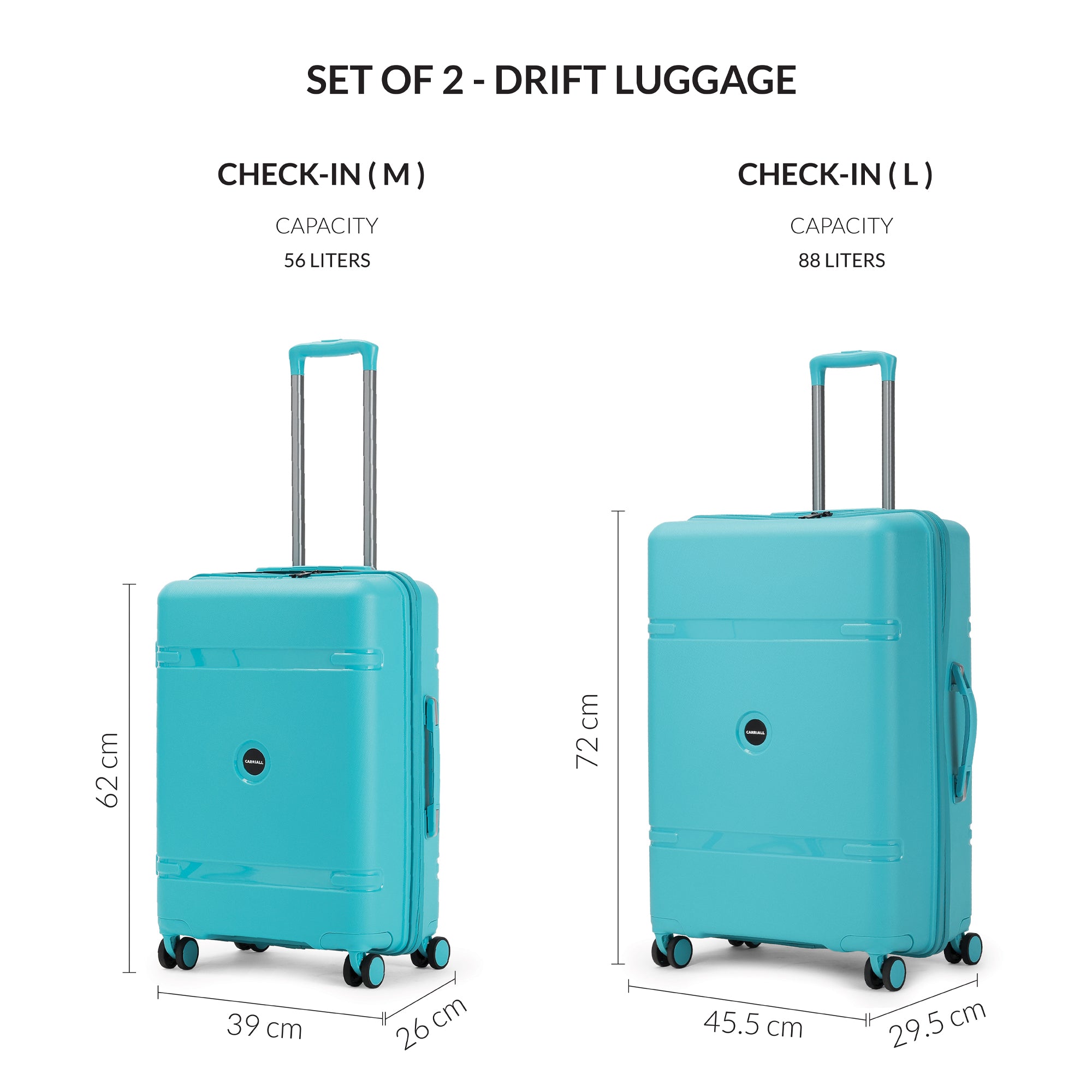 DRIFT LUGGAGE SET OF 2 - M+L