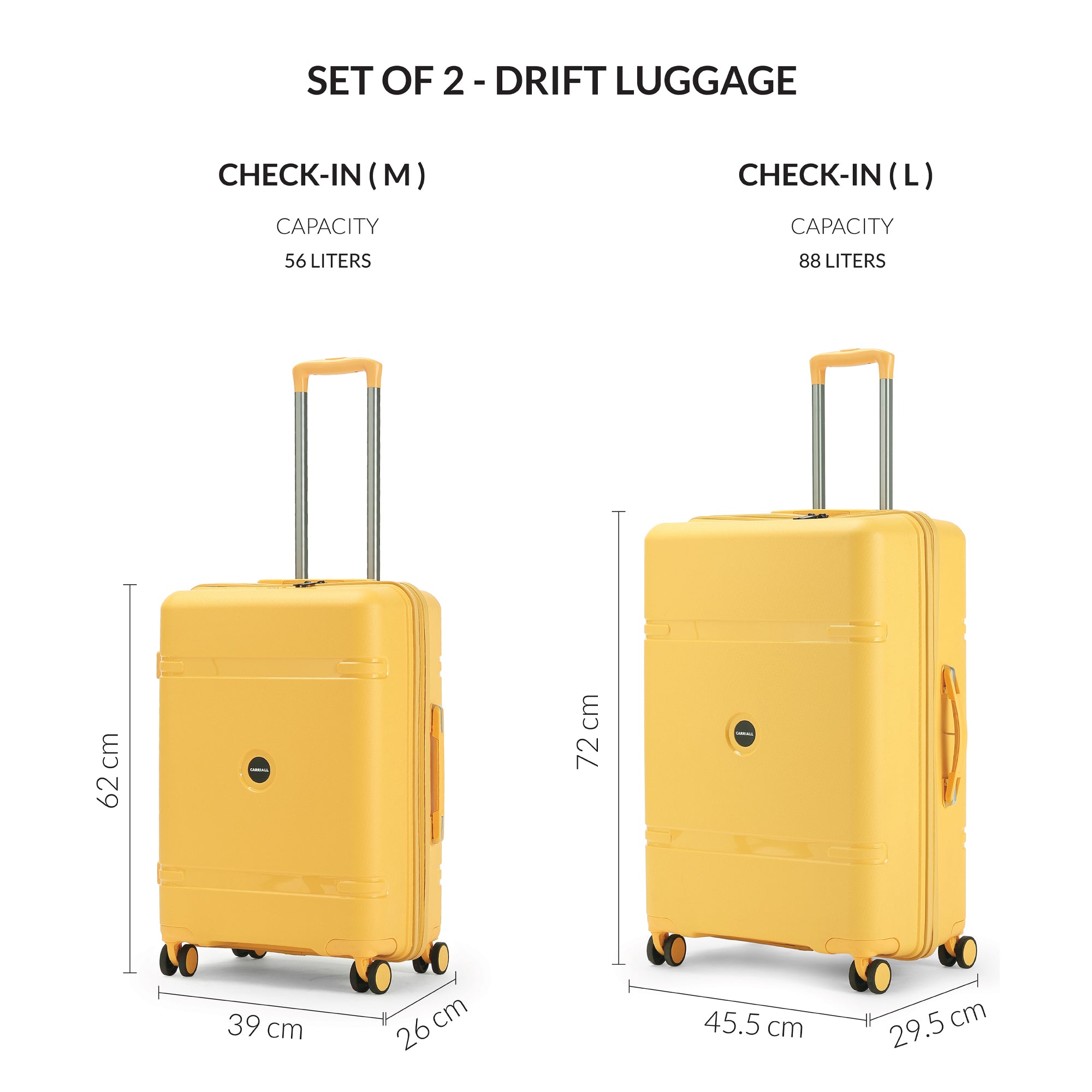 DRIFT LUGGAGE SET OF 2 - M+L