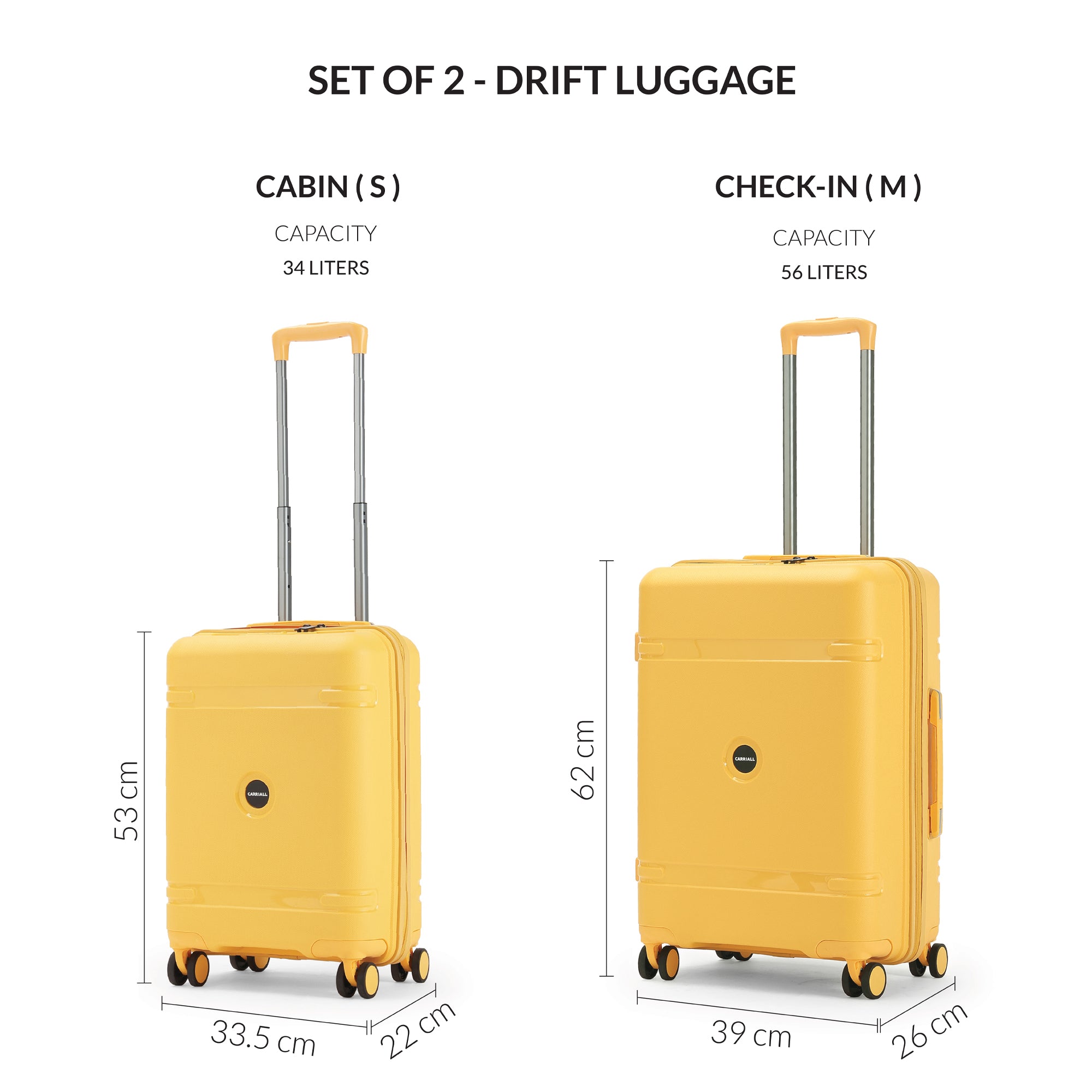 DRIFT LUGGAGE SET OF 2 - S+M