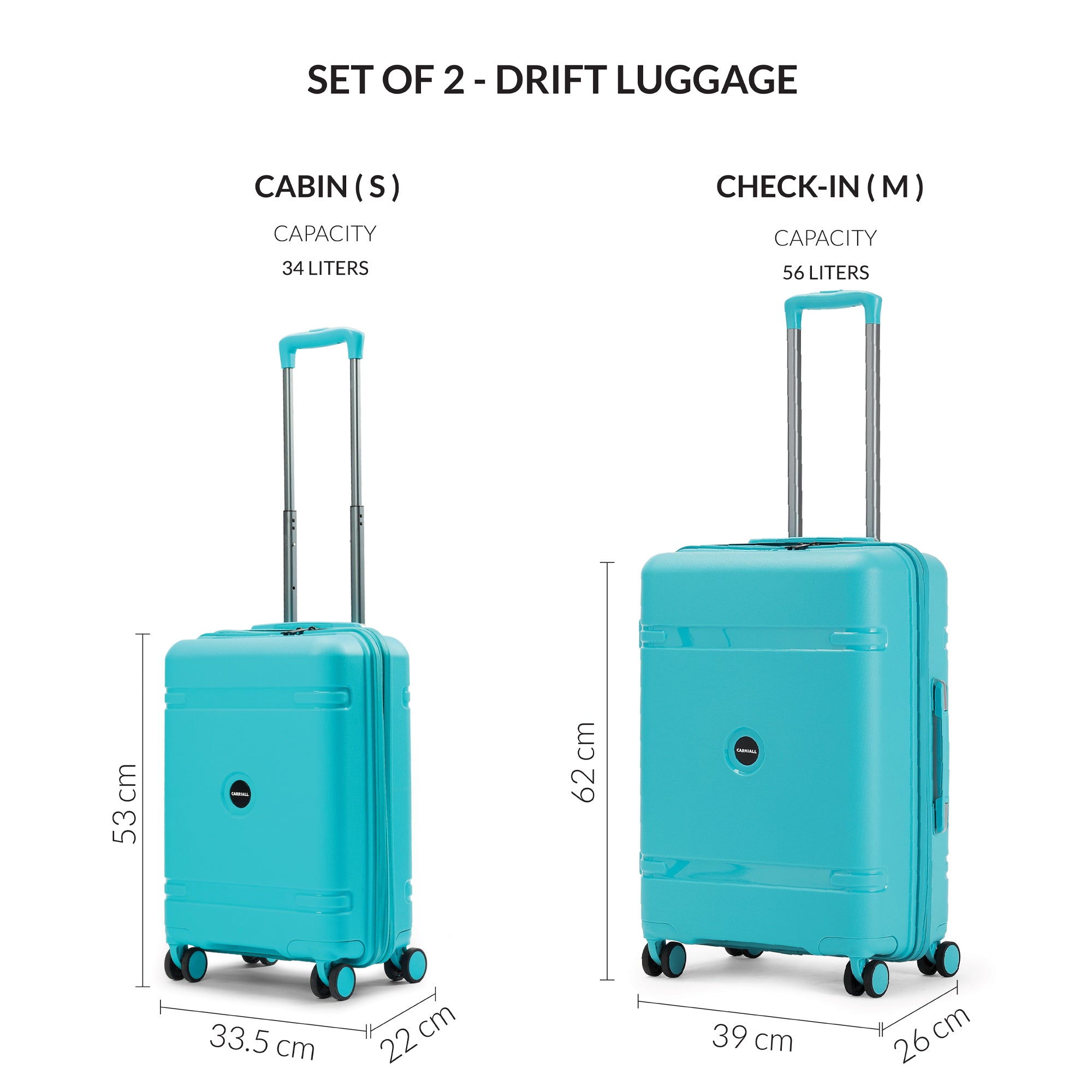 DRIFT LUGGAGE SET OF 2 - S+M