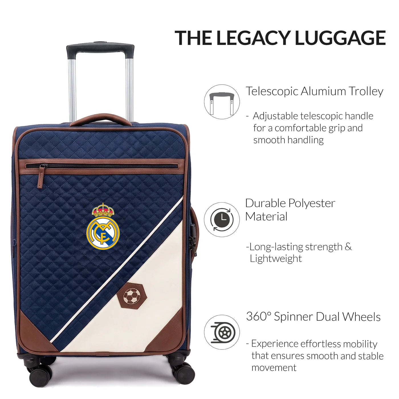 Carriall Official Real Madrid - Legacy Luggage