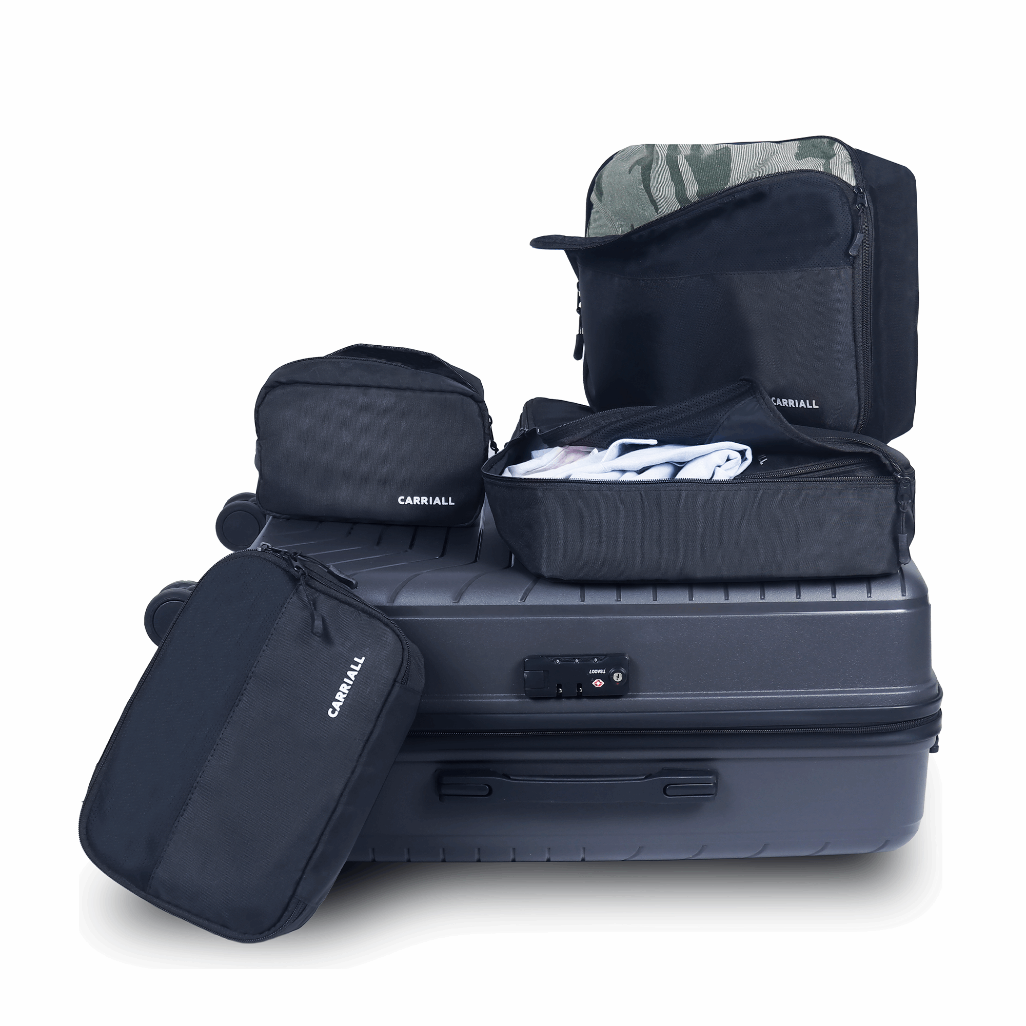 Packing cubes for hand top luggage