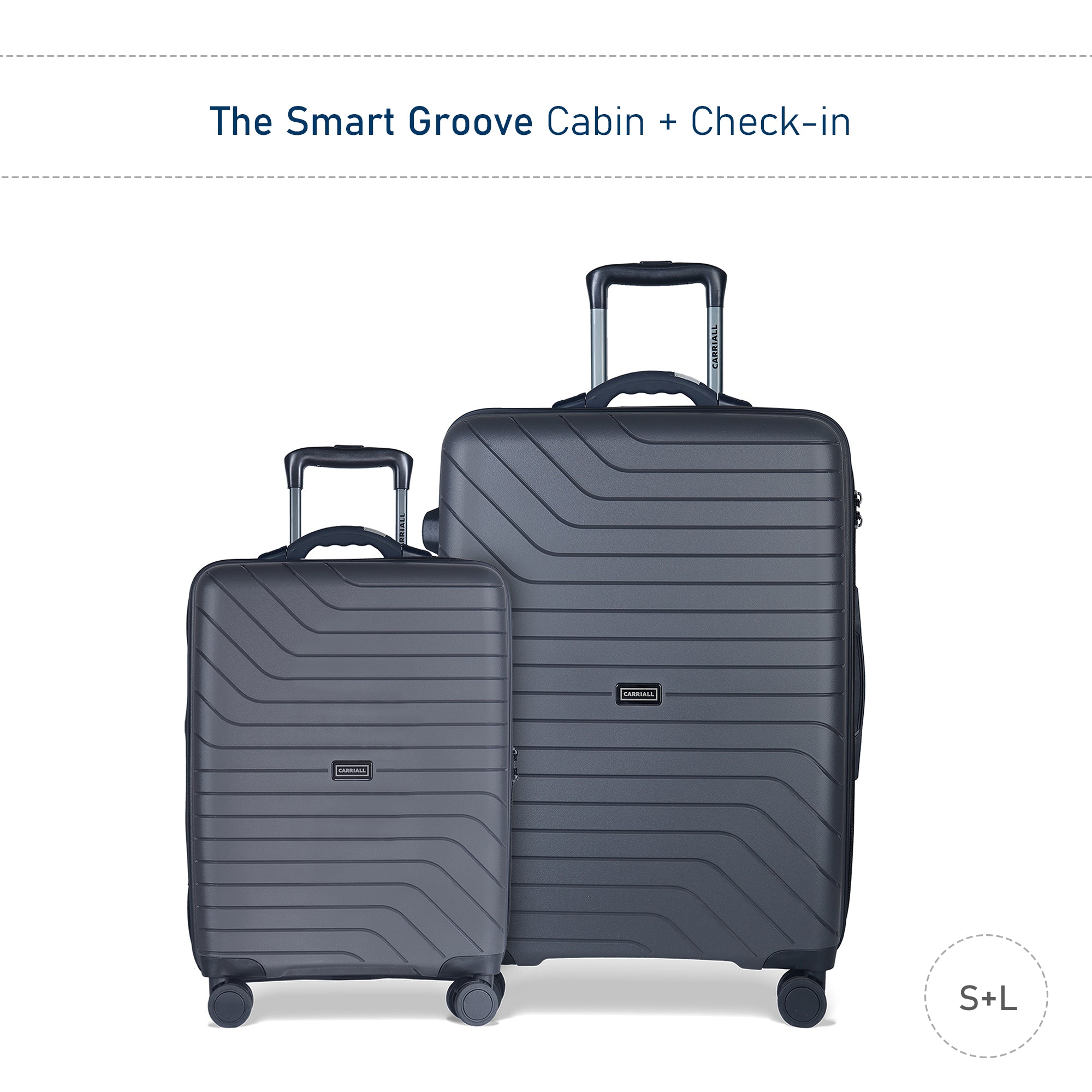 GROOVE SMART LUGGAGE SET OF 2 - S+L