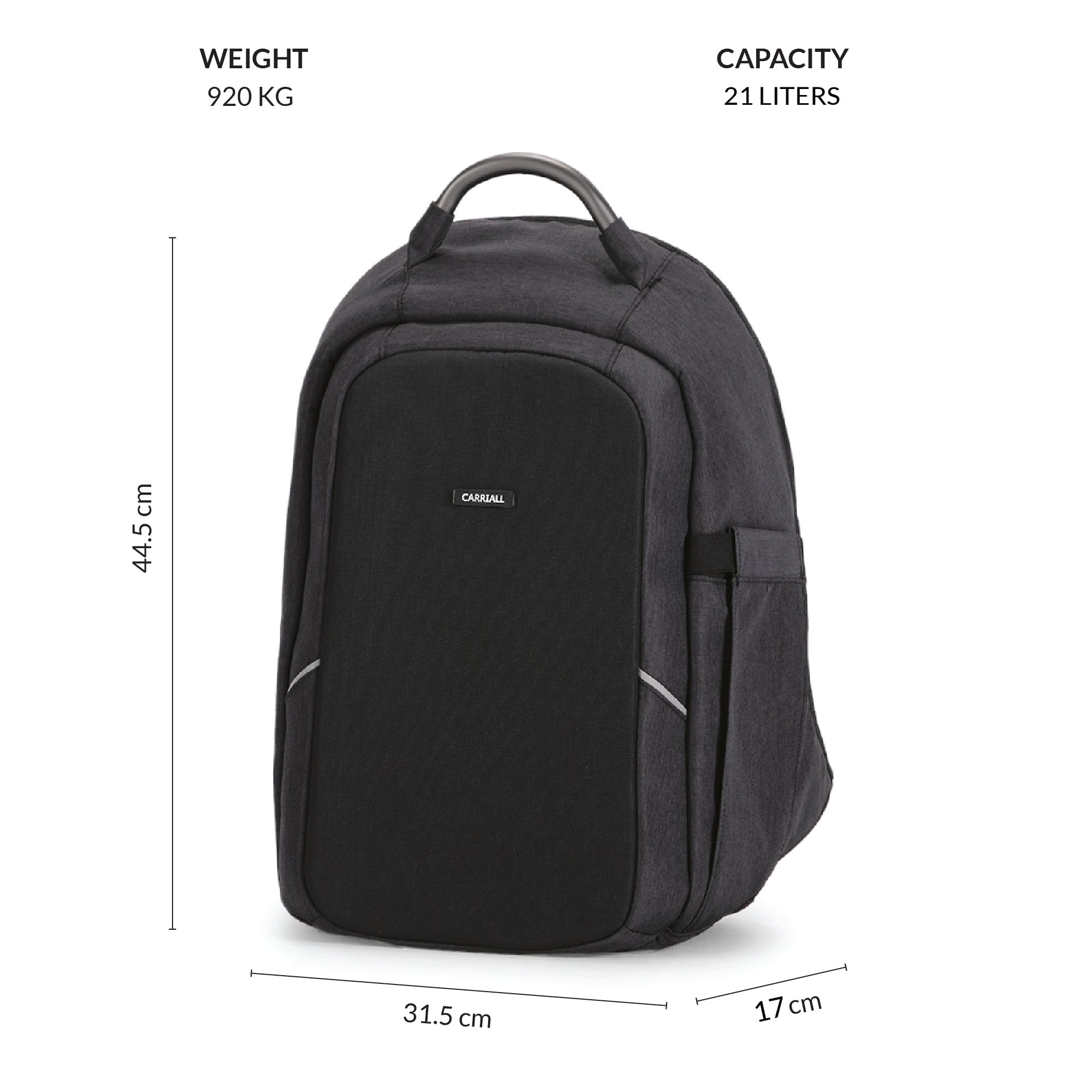Secure everyday backpack for office, college and frequent travel use
