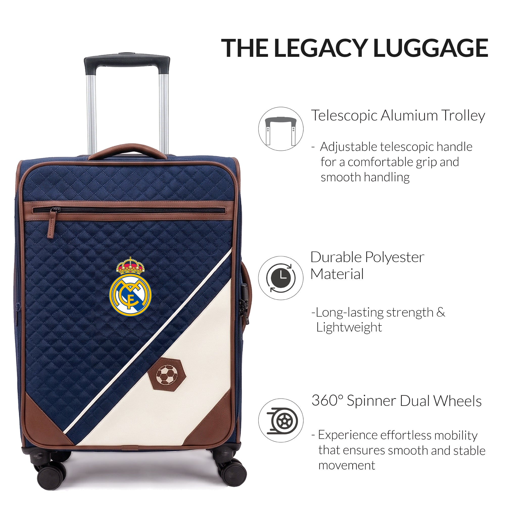 Carriall Official Real Madrid - Legacy Luggage