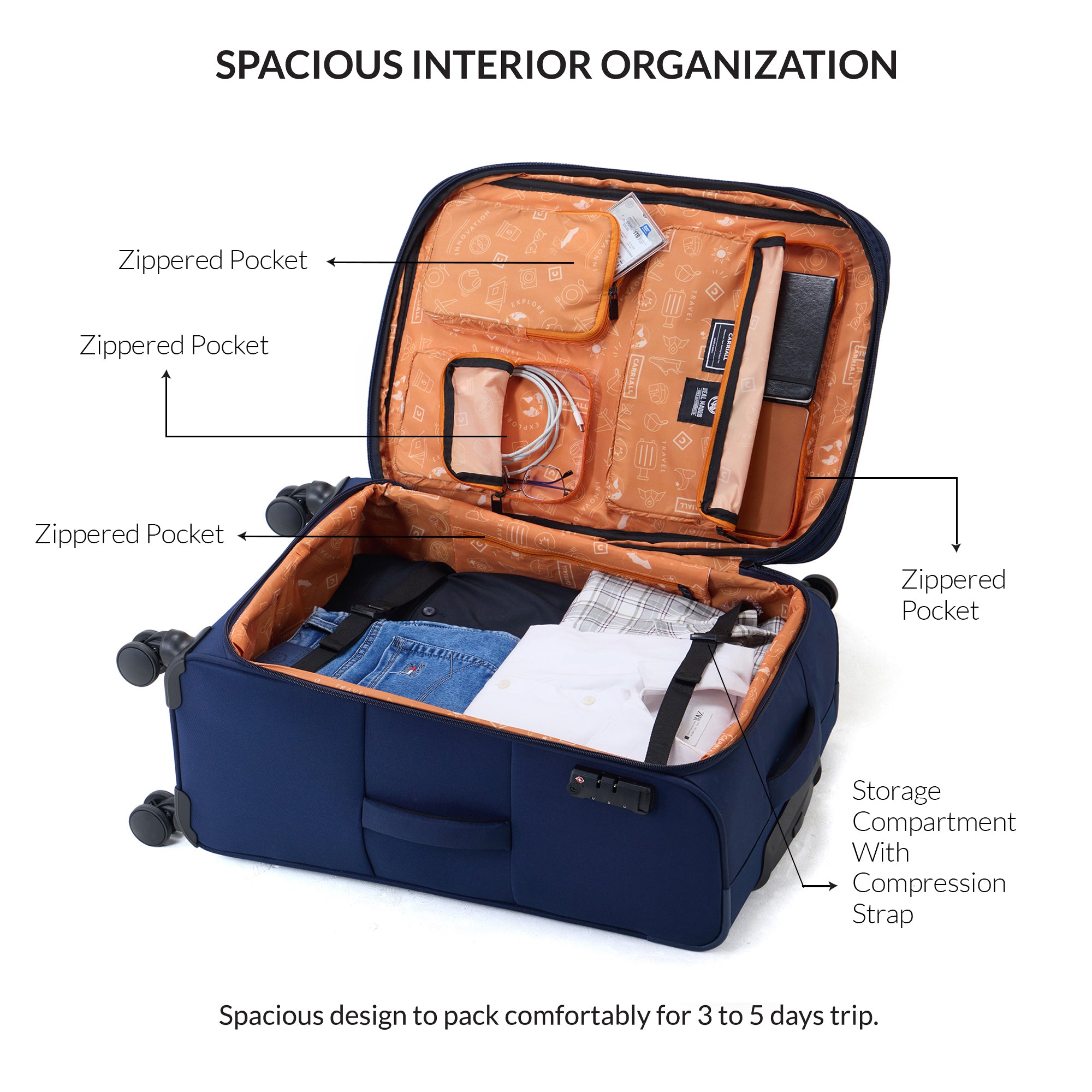 Carriall Official Real Madrid - Crown Luggage