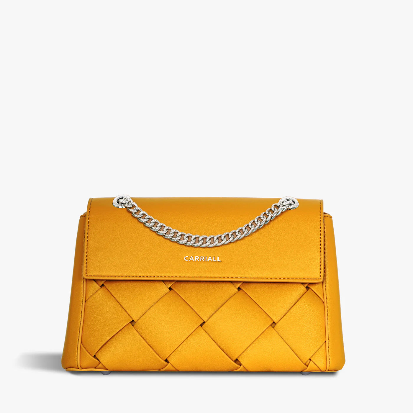 aesthetic yellow purse with premium quilted detailing