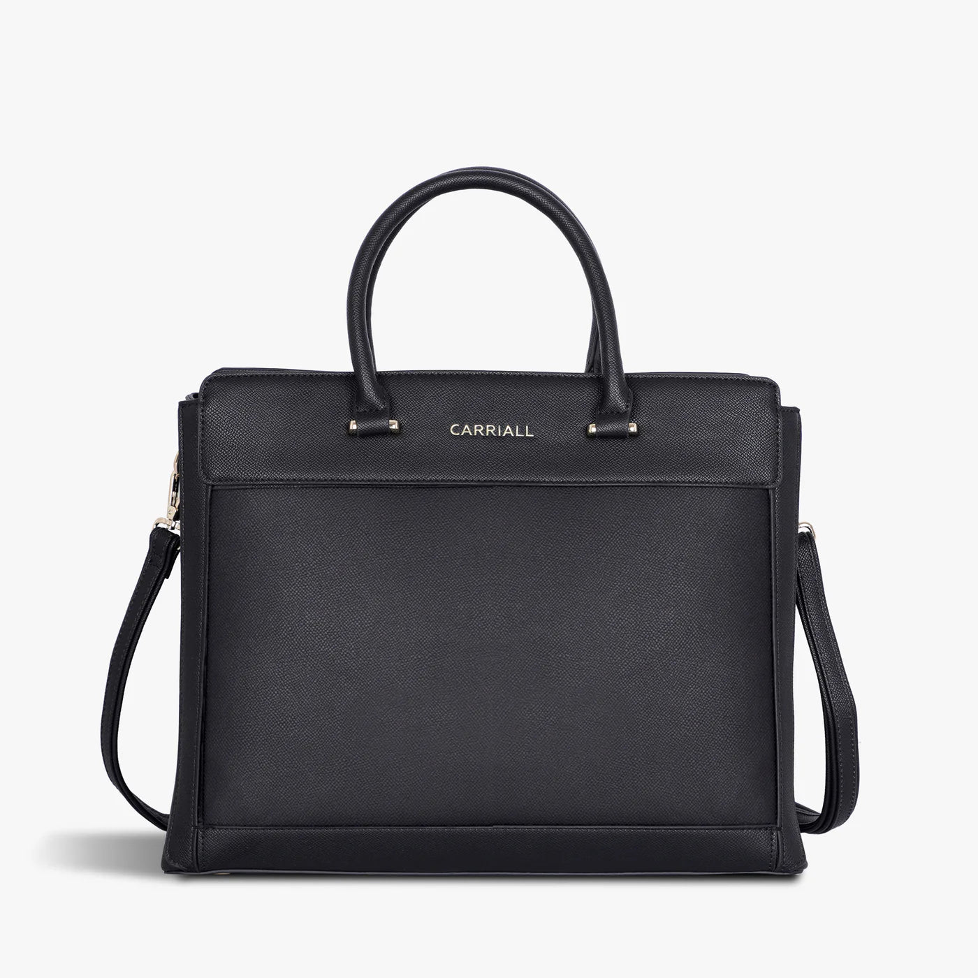 elegant black tote bag for office and professional styling