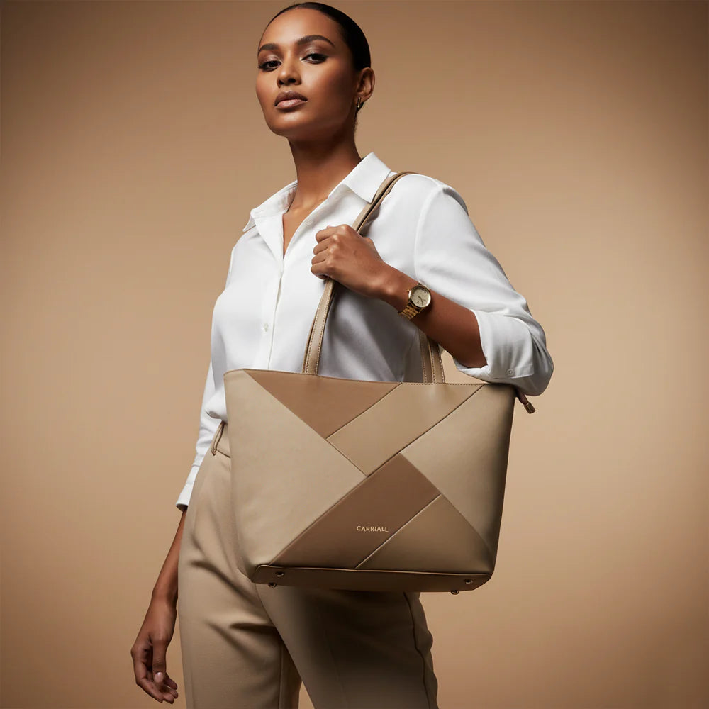 carriall aesthetic beige shoulder bag for women