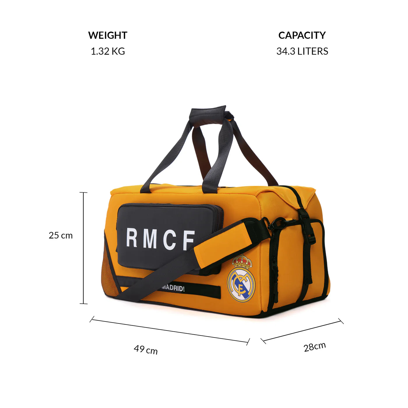 Premium sports duffle bag with shoe compartment and wet pocket storage