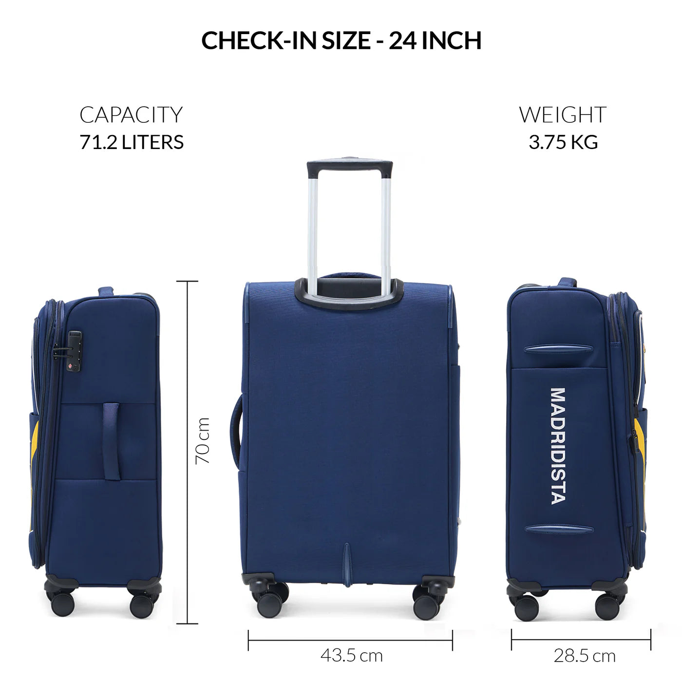Carriall Official Real Madrid - Crown Luggage