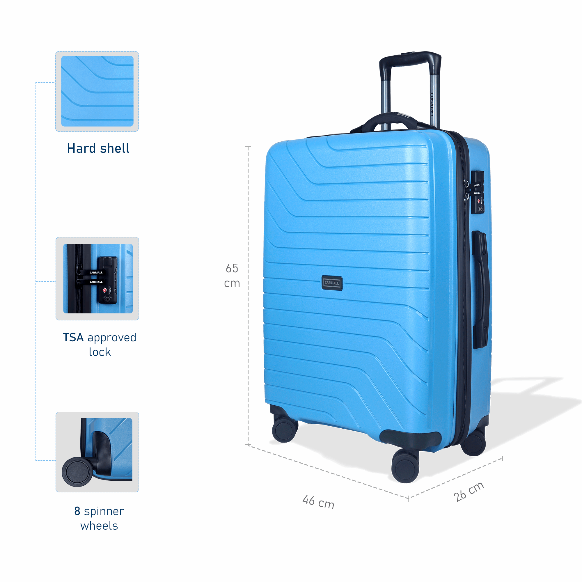 Optima Anti Theft Trolley Bag, Medium Size Teal Suitcase with Number Locks  Cabin Suitcase 4 Wheels - 18 inch Red - Price in India | Flipkart.com