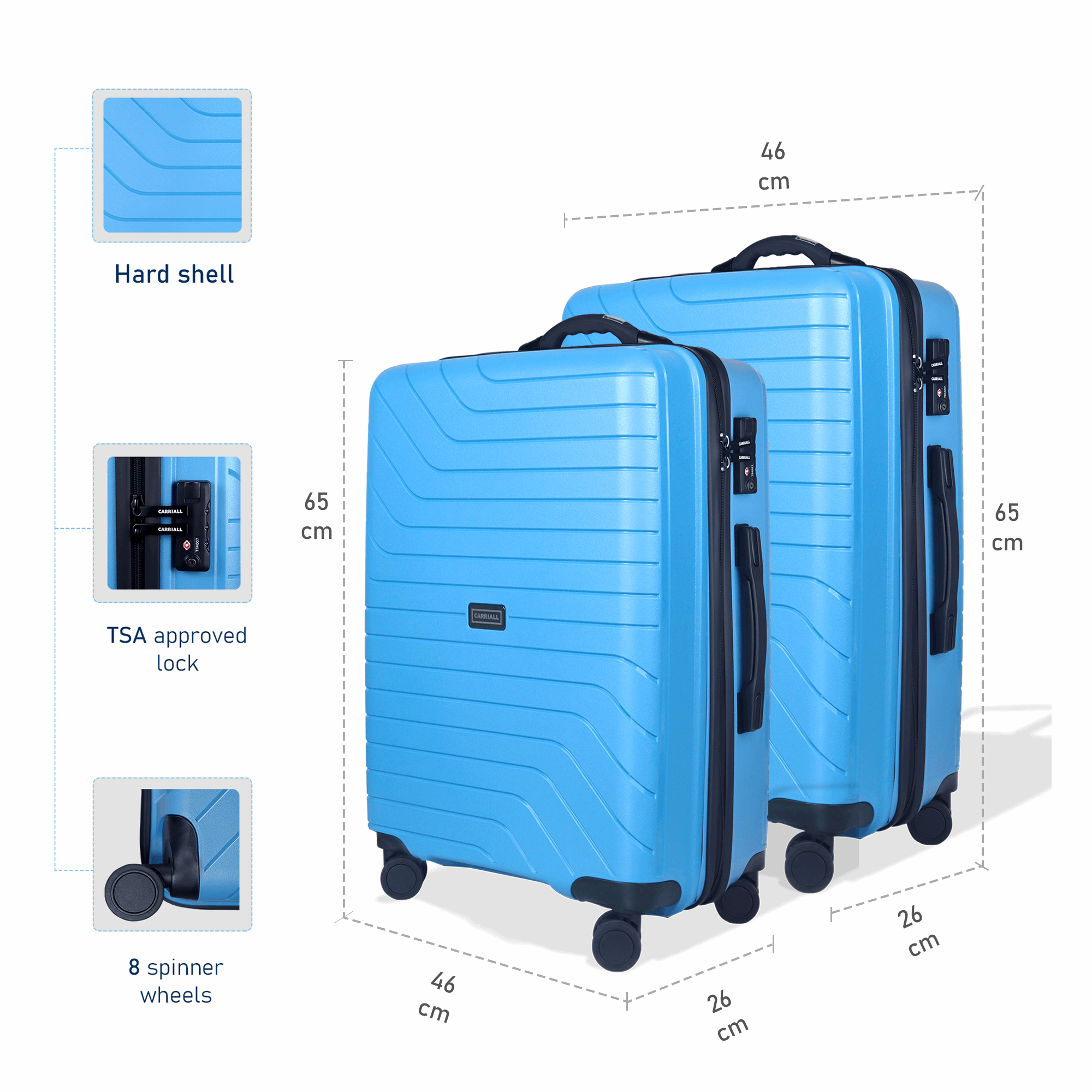 Groove Smart Luggage set of 2