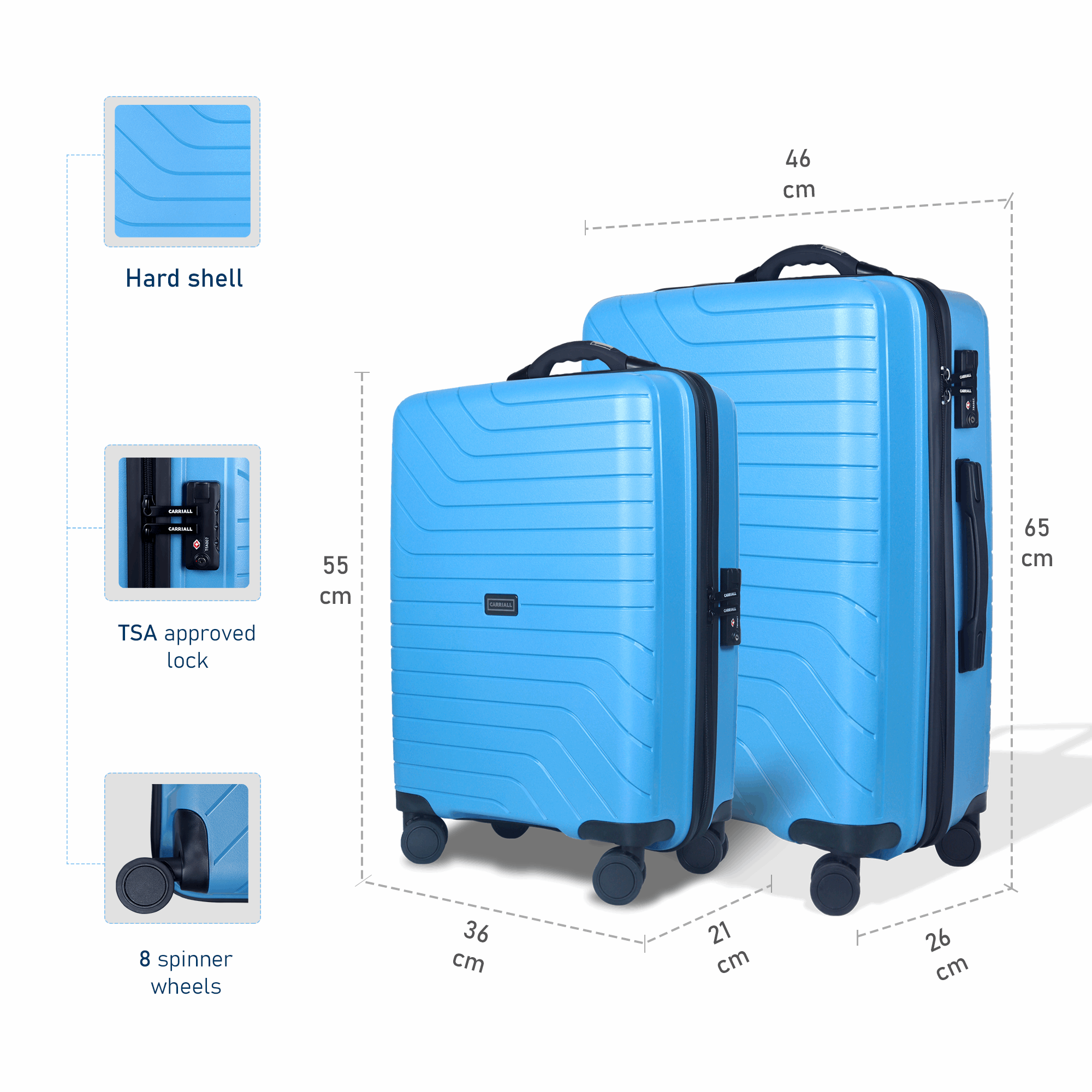 Smart top luggage bag
