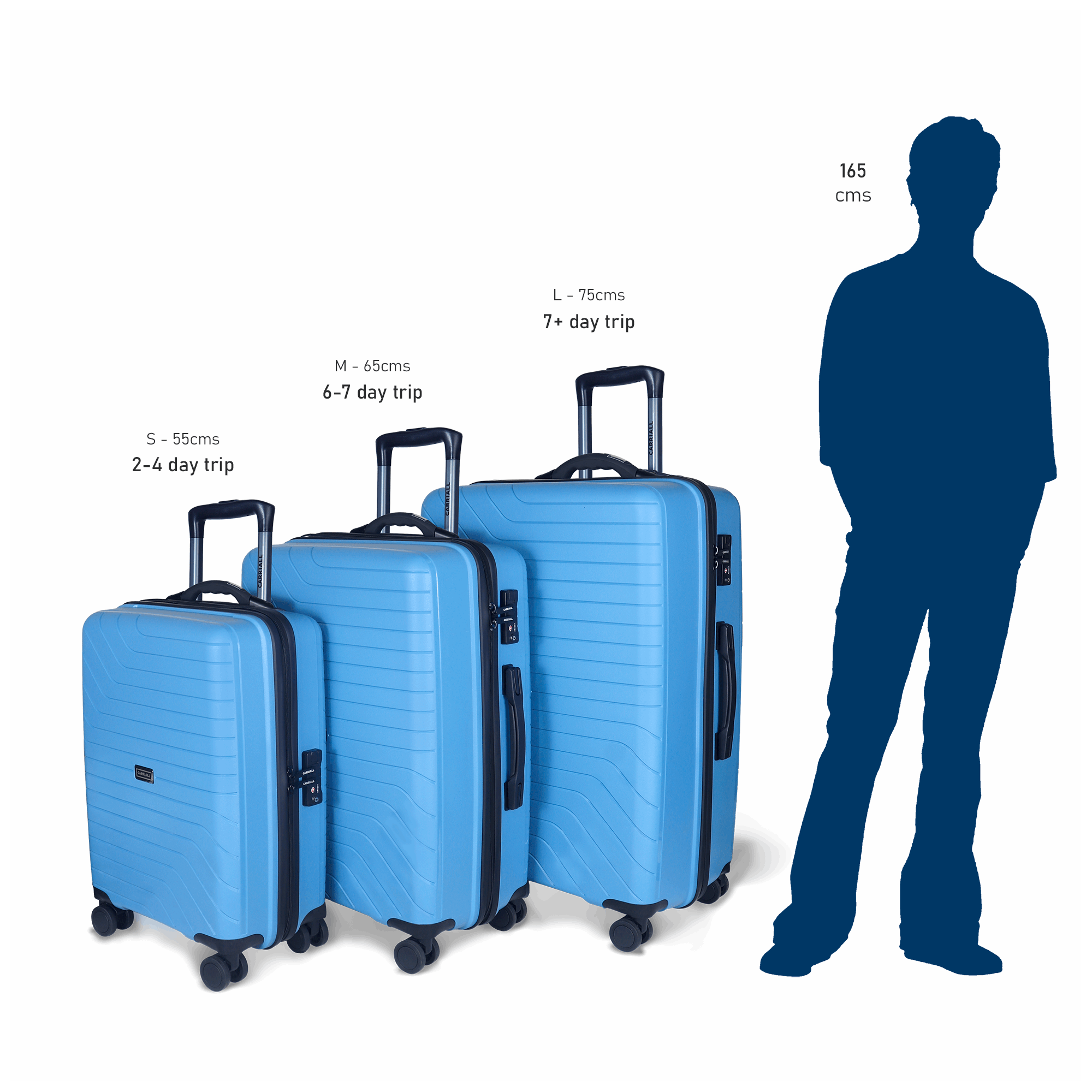 Groove Smart Luggage set of 2 Trolley luggage Travel luggage
