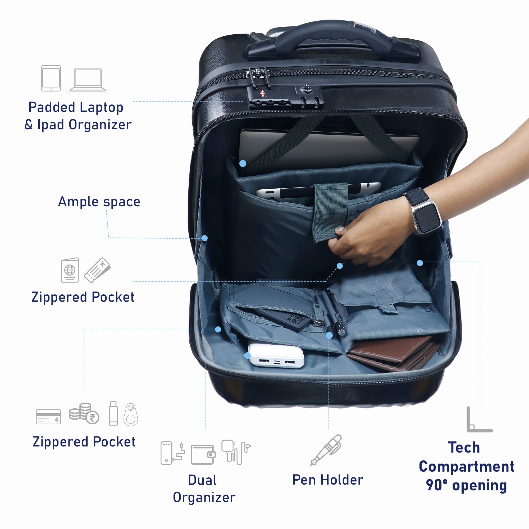 ESCAPE S Smart Luggage - ROLLOGO