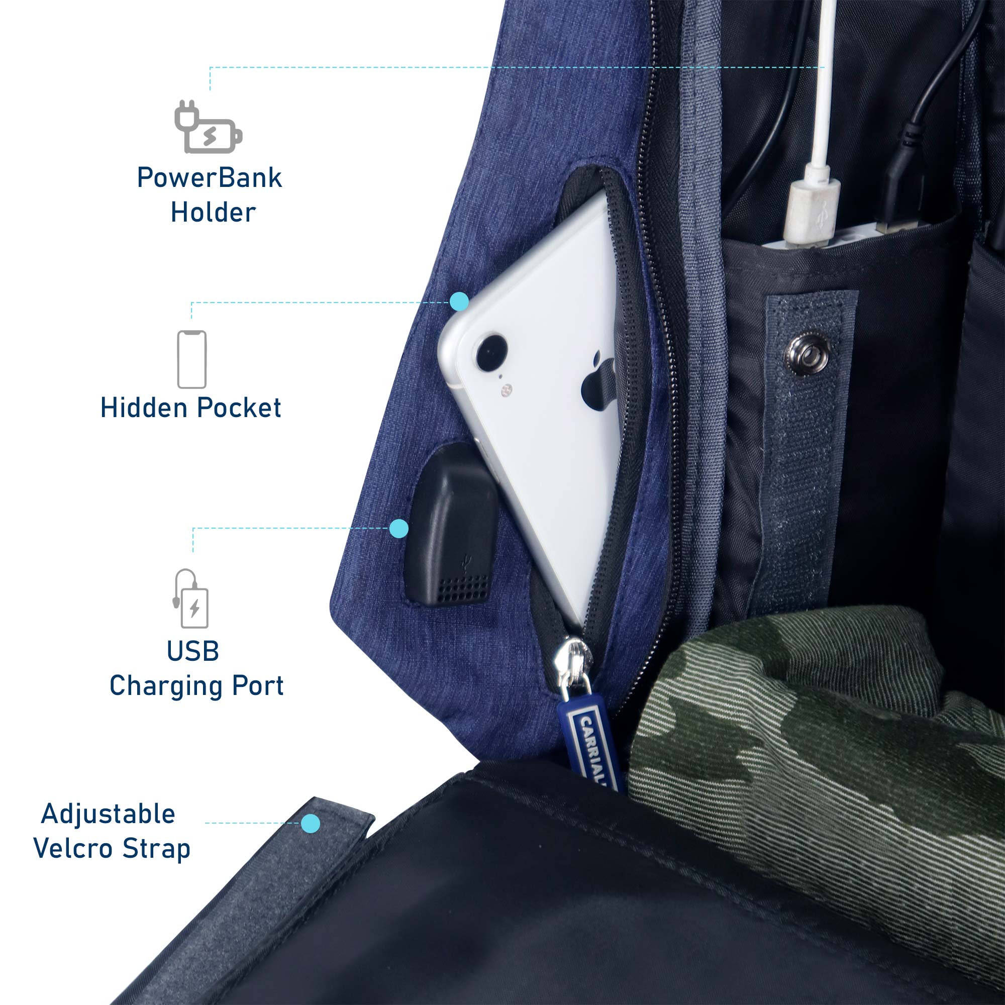 Side Pocket: 100% Wireless Charging Travel Fanny Pack by Ampere —  Kickstarter